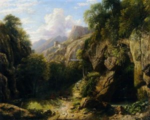 Mountain Pass Near Subiaco, Roman States