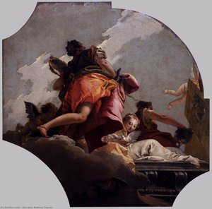 Prudence, Sincerity, And Temperance — Giambattista Tiepolo, Baroque Rococo Style