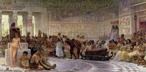 An Egyptian Feast — Edwin Longsden Long