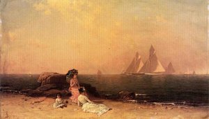 Afternoon At The Shore — Alfred Thompson Bricher, Hudson River School