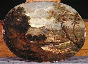 Paysage Avec Berger Et Troupeau De Moutons — Louis Philippe Crepin