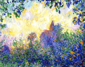 Giverny Church, Sunset