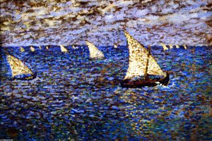 Sete, Fishing Boats — Theo Van Rysselberghe