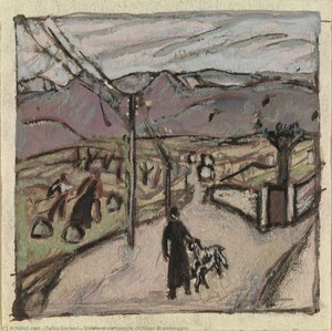 Strada di campagna (Schizzo di paesaggio)