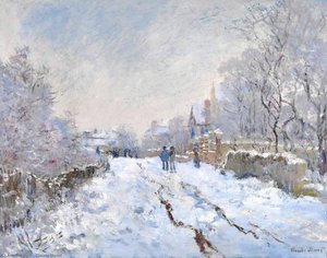 Snow Scene At Argenteuil — Claude Monet