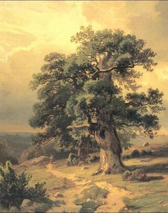 Oaks (study) — Ivan Ivanovich Shishkin, Romanticism