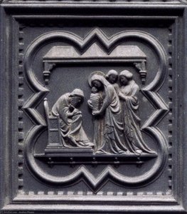 Naming of the Baptist (panel of the south doors)