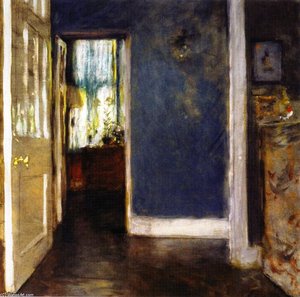 An Interior (also Known As The Green Window Curtain) — William Merritt Chase