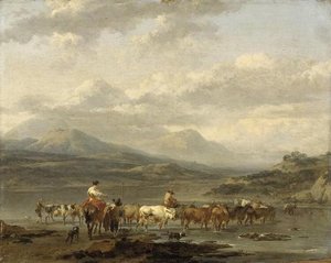 Le Gué (the Ford) — Nicolaes Pietersz Berchem