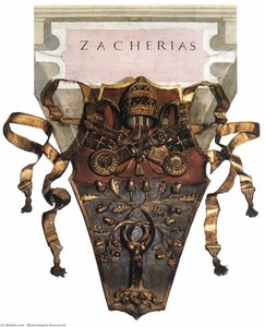 Zechariah (detail) — Michelangelo Buonarroti