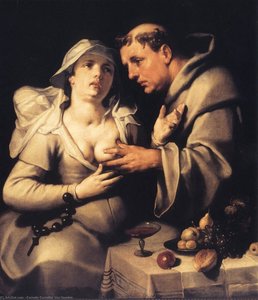 The Monk And The Nun — Cornelis Cornelisz Van Haarlem