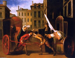 The Two Coaches — Claude Gillot, Baroque