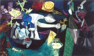 Night Fishing At Antibes — Pablo Picasso, Cubism