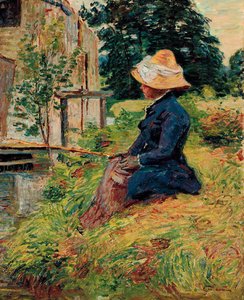 Madame Guillaumin À La Pêche — Ferdinand Guillaumin