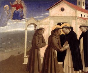 Meeting Of St Francis And St Dominic — Fra Angelico
