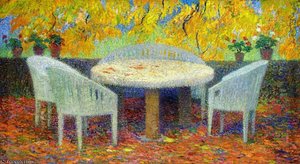 Under The Large Chestnut Tree At Marquayrol — Henri Jean Guillaume Martin
