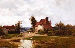 In Orpington Village, Kent — Alfred De Breanski Senior