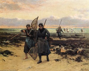 Return Of The Shrimp Fishers — Henry Mosler