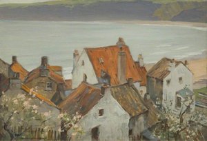 A Grey Morning, Runswick Bay, North Yorkshire — Charles Oppenheimer