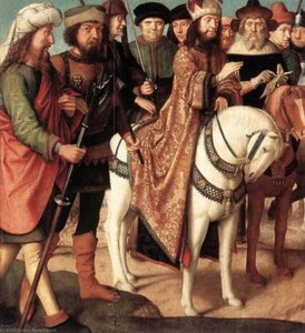 Pilate's Dispute With The High Priest — Gerard David, Early Netherlandish Painting