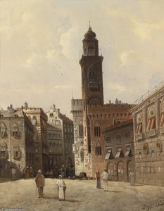 Stadtansicht, Ruckseitig Betitelt — August Von Siegen