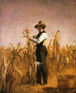 Long Island Farmer Husking Corn — William Sidney Mount