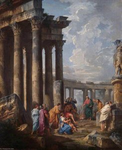 Saint Paul At Malta Grasping The Viper — Giovanni Paolo Panini, Rococo Panini