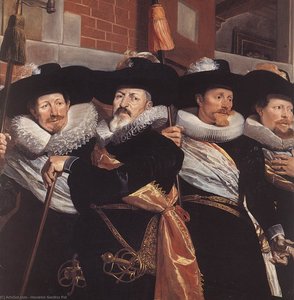 Officers Of The Civic Guard Of St Adrian (detail) — Hendrick Gerritsz Pot