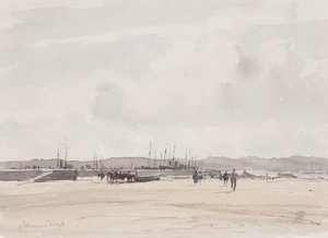 The Fishing Harbour, Alges — Edward Seago