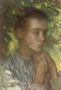 The Haymaker, A Study In Shadows — Sir George Clausen