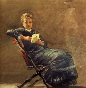 Girl Seated — Winslow Homer, American Impressionism