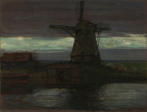Stammer Mill With Streaked Sky — Piet Mondrian