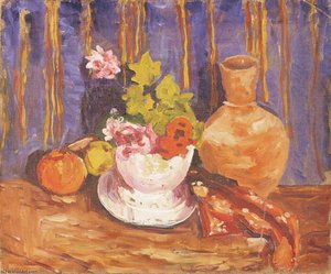 Flowers In A White Bowl — Winston Spencer Churchill