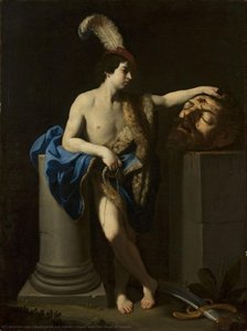 David With The Head Of Goliath — Reni Guido (le Guide), Baroque Painting