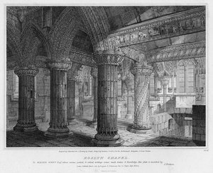 Roslyn Chapel, Engraved By J. Burnett,