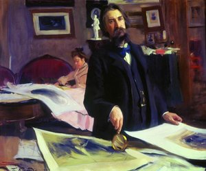 Portrait Of Vasily Vasilyevich Mate — Boris Mikhailovich Kustodiev