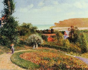 The Garden Of The Hotel Berneval — Camille Pissarro