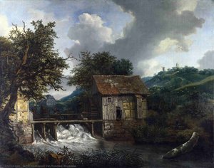 Two Watermills And An Open Sluice At Singraven — Jacob Isaackszoon Van Ruisdael