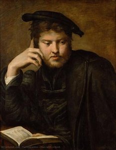 Man With A Book — Parmigianino