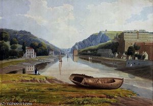 View down the Avon with Hotwells and Clifton