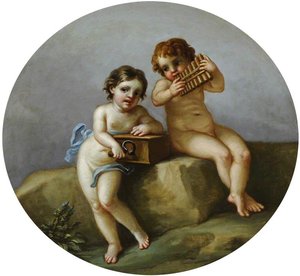 Putti Making Music — Antonio Zucchi