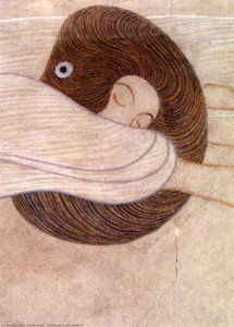 Beethoven Frieze(detail)14 — Gustav Klimt