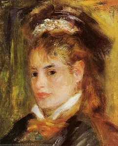 Portrait Of A Young Woman — Pierre-auguste Renoir