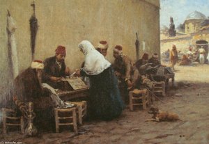 Street Scene — Fausto Zonaro