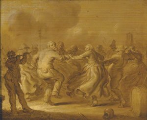 Peasants Dancing — Adriaen Pietersz Van De Venne