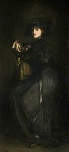 The Lady In Black (also Known As Mrs Trevor) — Sir John Lavery