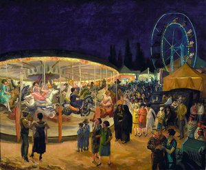 Travelling Carnival, Santa Fe — John French Sloan, Ashcan School