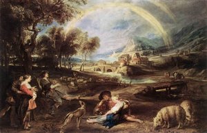 Landscape With A Rainbow — Peter Paul Rubens