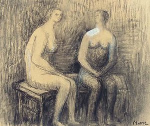 Two Seated Women I — Henry Moore