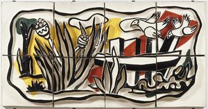 The Birds In The Landscape — Fernand Léger, Cubist Landscape